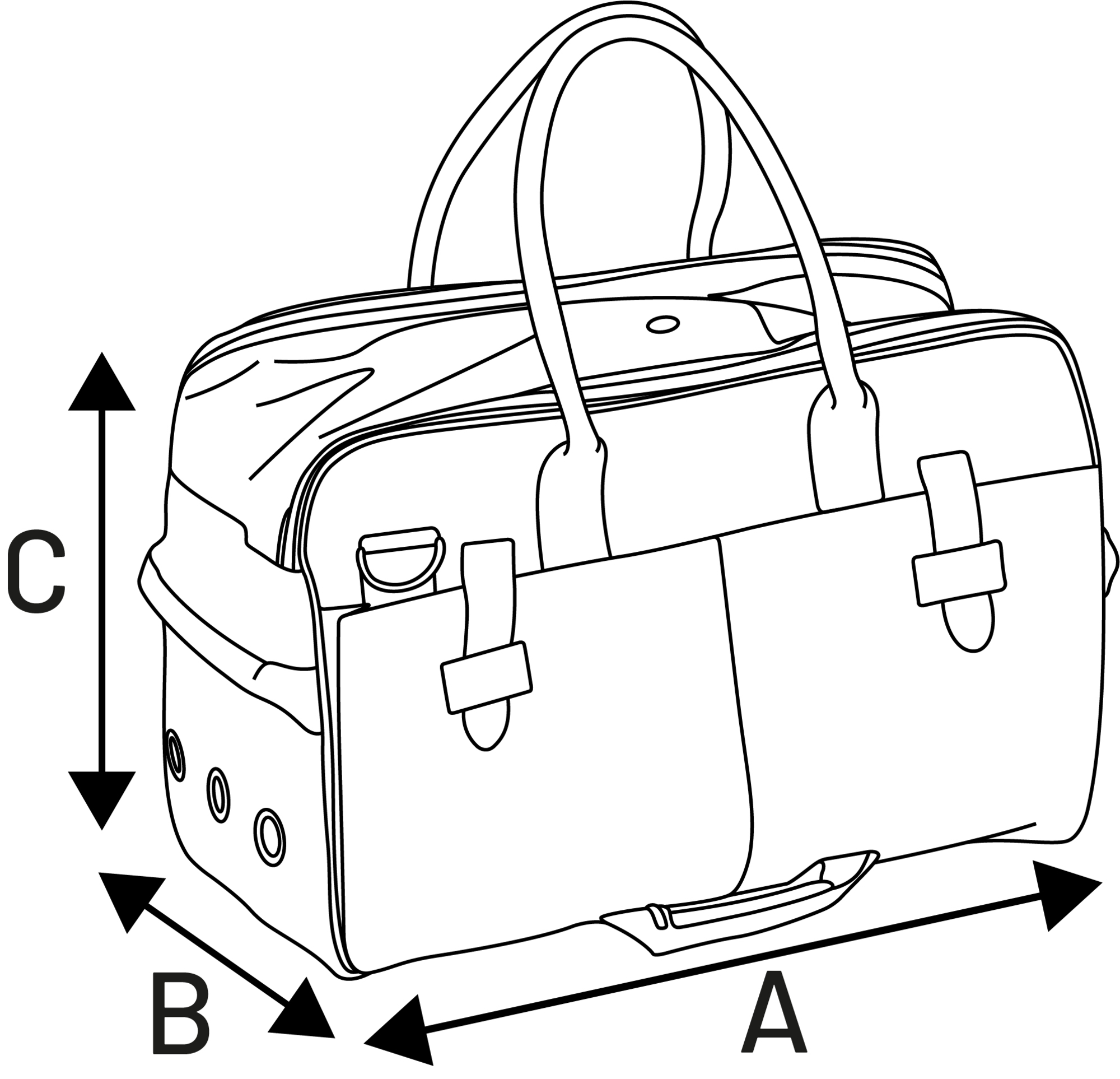 Flamingo Borsa trasportino Hannah Verde