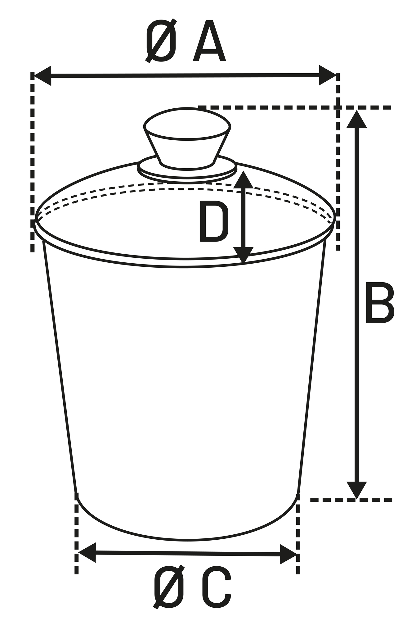 Flamingo Snack box with lid Kena Round Black & Silver