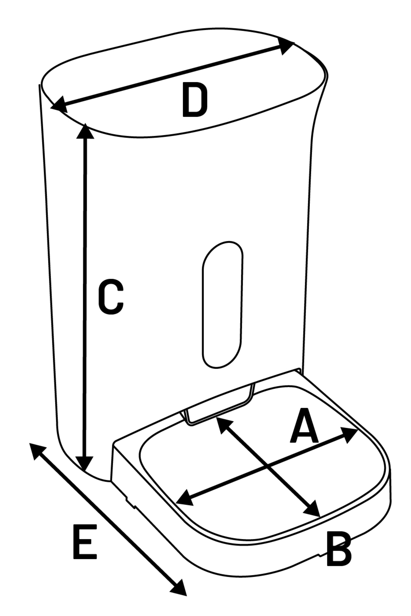 Flamingo Voederautomaat Omega Wit