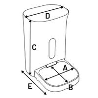 Flamingo Food dispenser Odion White