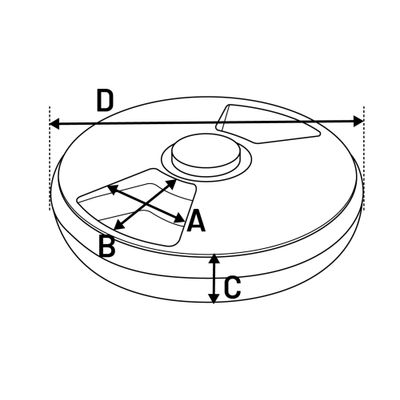 Voederautomaat Labo Rond Wit